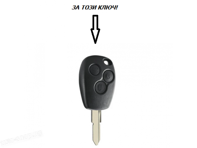 Калъф за автомобилен ключ Dacia-Renault